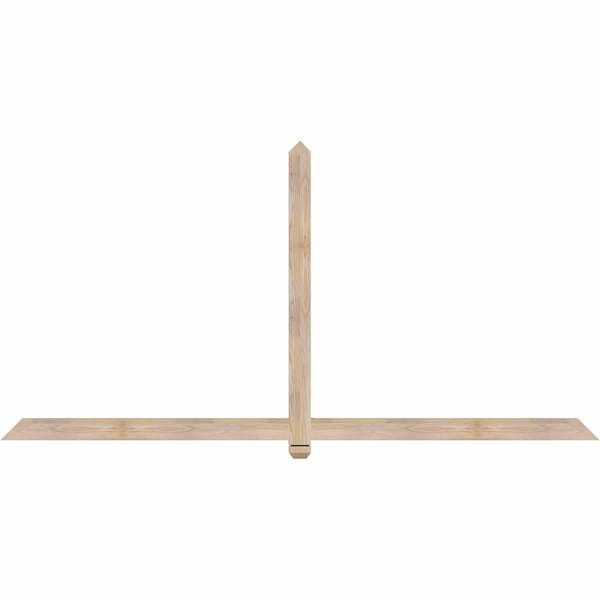 Ekena Millwork Eugene Smooth Timber Gable Bracket, Douglas Fir, 96"W x 48"H x 1 1/2"D x 3 1/2"F, 12/12 Pitch GBW096X48X0204EUG00SDF - main